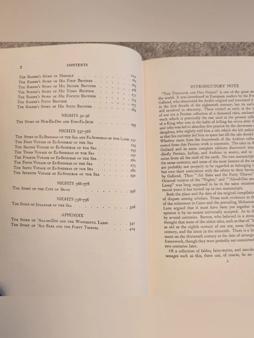 Stories from the Thousand and One Nights Harvard Classics 1937 Hardcover Used